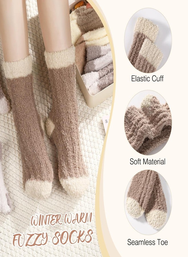 Premillow Fuzzy Socks for Women - Women's Fluffy Socks, Soft Cozy Sock for Women, Winter Thick Warm Sleeping Fluffy Sock for Womens - Image 4
